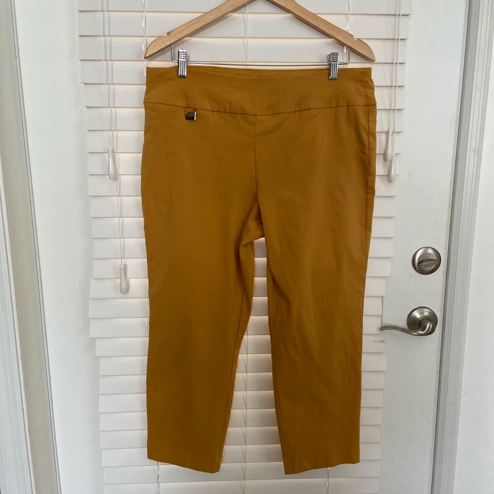 Gold Capri Pants